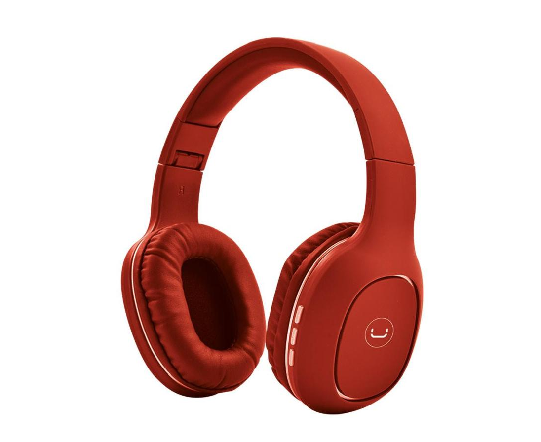 Unno Headset Ovala HS7408RD Red Headset Wireless BT w/Mic Headsets